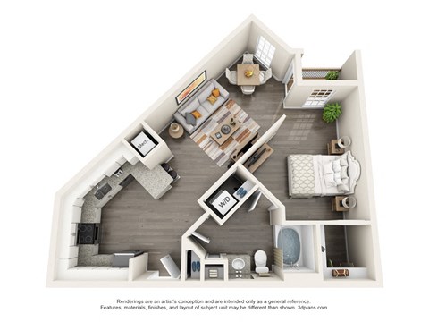 A2- HARING Floor Plan at The Factory at Garco Park, South Carolina, 29405